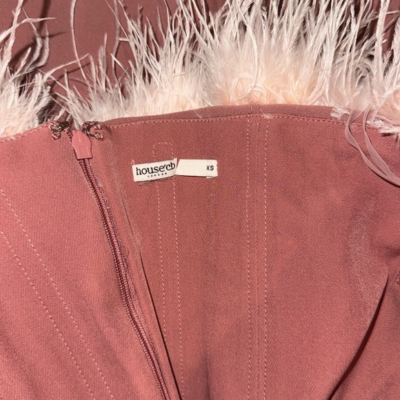 NWOT HOUSE OF CB 'Alexa' Warm Pink Strapless Mini Dress sz XS - Picture 8 of 9